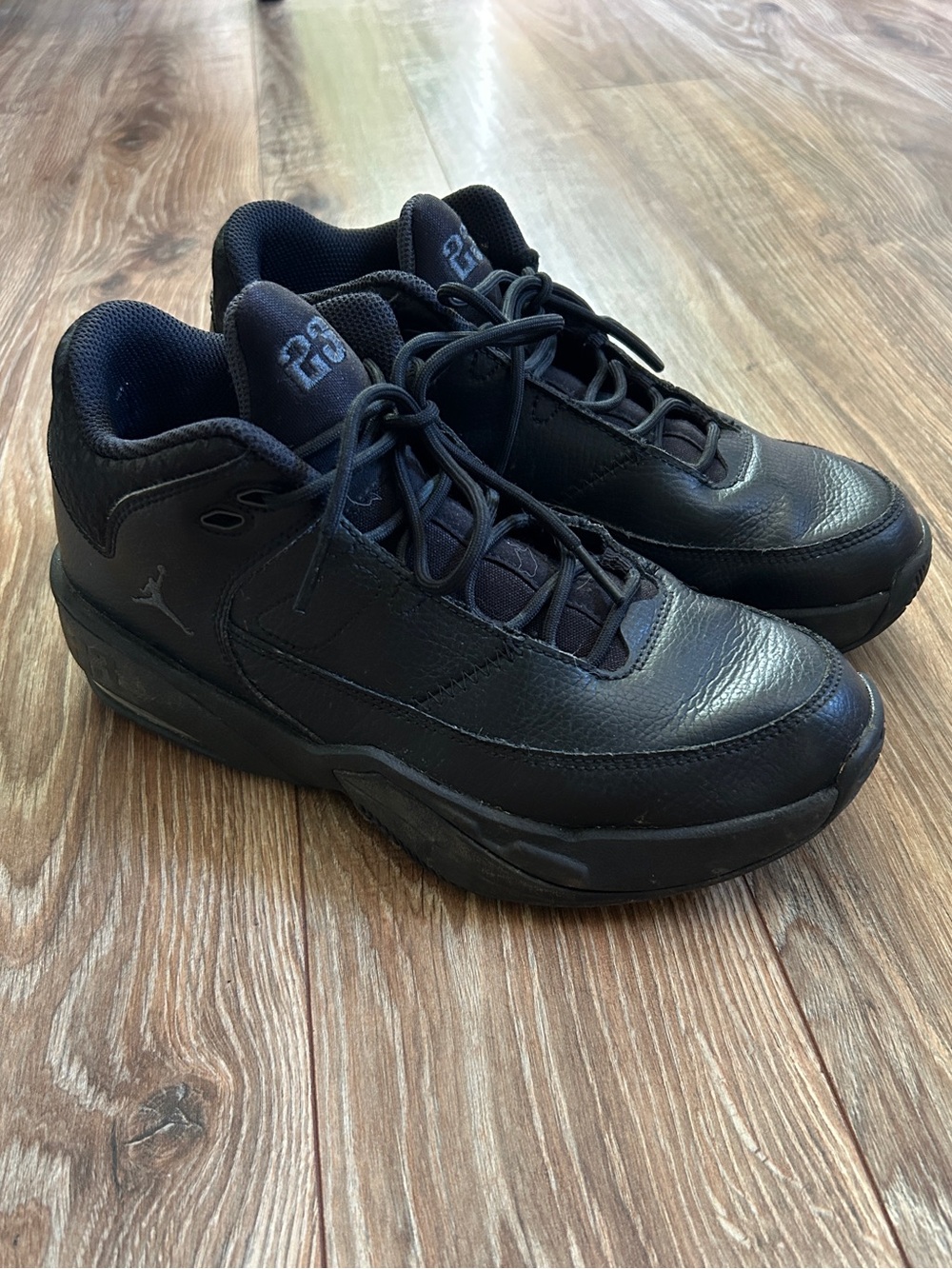 Jordan Flight Origin 3 Mid Top Sneaker Youth Basketball Shoes Black Size 6Y